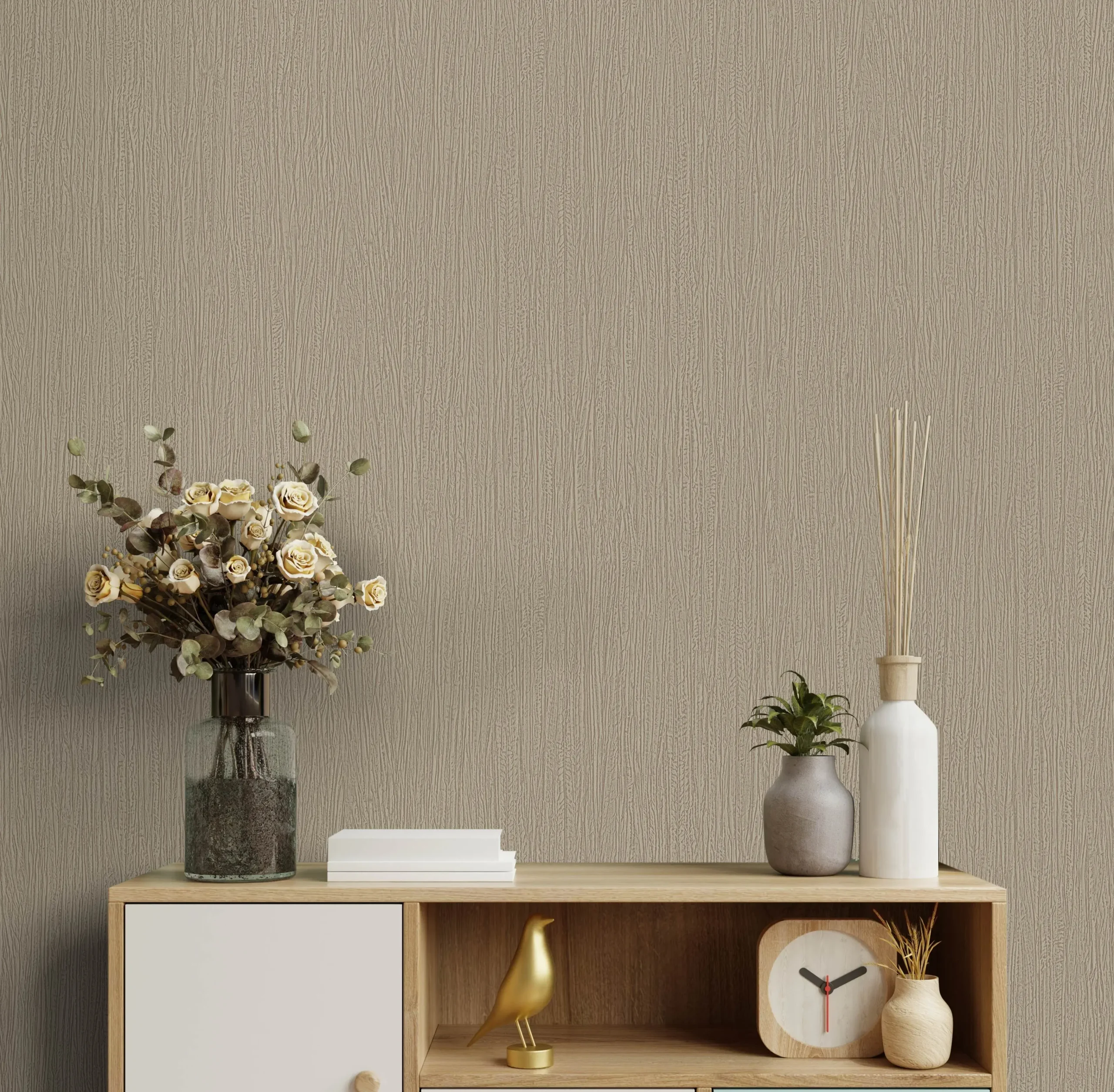 Gray Embossed Wallpaper – Understated Elegance (24111-4)